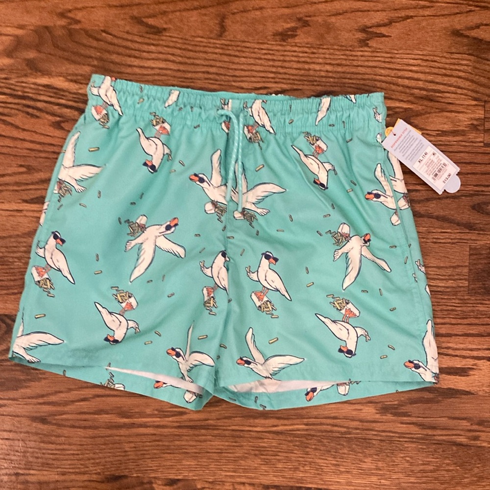 Cat & Jack Teal Swim Shorts NWT boys size 14